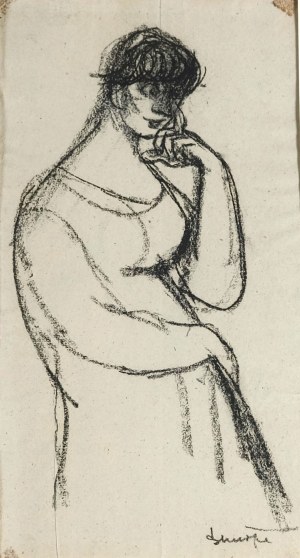 Hieronim SKURPSKI (1914 - 2006), Portret kobiety, 1958