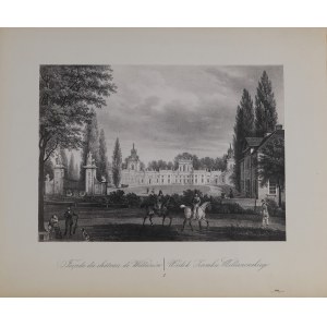 Artist UNKNOWN, View of the Wilanów Palace according to a painting by Wincenty Kasprzycki