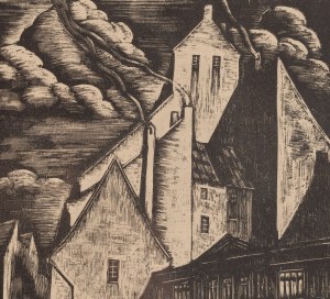 Władysław Skoczylas (1883 Wieliczka - 1934 Warszawa), Ulica Nowomiejska (Motyw ze Starego Miasta), 1929