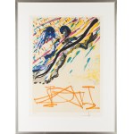 Salvador Dalí (1904 Figueres - 1989 Figueres), Angels in flight from the series Les Vitraux, 1974.