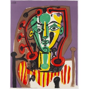 Pablo Picasso (1881 Malaga - 1973 Mougins), Camicetta a righe (Le Corsage Rayé).
