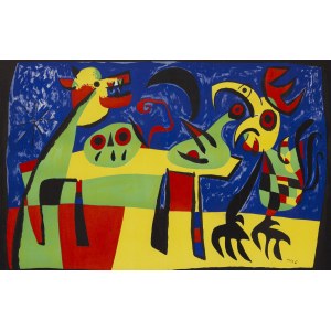 Joan Miro (1893 Barcelona - 1983 Palma de Mallorca), Dog Barking at the Moon (Dog Barking at the Moon), 1952.