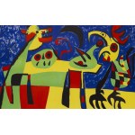 Joan Miro (1893 Barcelona - 1983 Palma de Mallorca), Dog Barking at the Moon (Dog Barking at the Moon), 1952.
