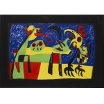 Joan Miro (1893 Barcelona - 1983 Palma de Mallorca), Dog Barking at the Moon (Dog Barking at the Moon), 1952.