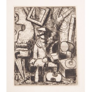 Noël Bureau (1892 Vermenton - 1967 Antibes), Marché aux puces, 1930
