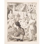 Noël Bureau (1892 Vermenton - 1967 Antibes), Marché aux puces, 1930
