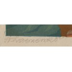Aleksander Laszenko (1883 Annówka - 1944 Włocławek), Arrêt à un point d'eau, 1934