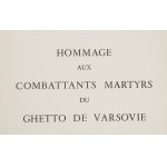 Maurycy (Maurice) Mędrzycki (Mendjizki) (1890 Lodz - 1951 St. Paul de Vance), Teka Hommage aux Combattants Martyrs du Ghetto du Varsovie, 1955