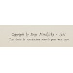 Maurycy (Maurice) Mędrzycki (Mendjizki) (1890 Lodz - 1951 St. Paul de Vance), Teka Hommage aux Combattants Martyrs du Ghetto du Varsovie, 1955