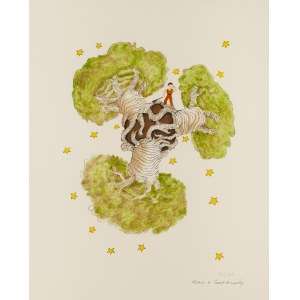 Antoine de Saint-Exupéry (1900 - 1944), The Little Prince on the Baobab