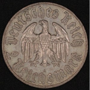 Germany. 1933 2 Reichsmark A Berlin - Martin Luther - Silver