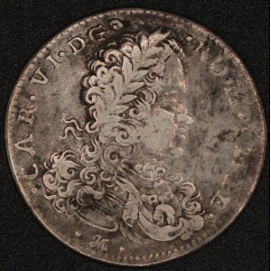Italy. 1715 Naples 1 Tari Carlo VI Silver