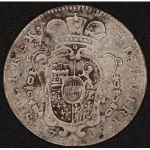 Italy. 1715 Naples 1 Tari Carlo VI Silver