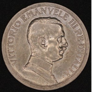 Italy. 1917 2 Lire Silver - Rare Year