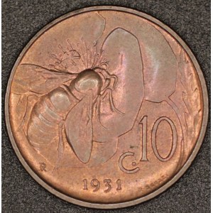 Italy. 1931 10 Centesimi R Rome