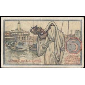 Algeria. 1944 5 Francs