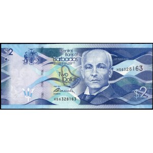 Barbade. 2013 2 dollars
