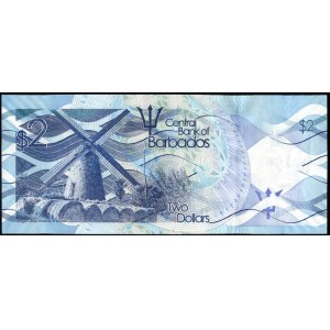 Barbade. 2013 2 dollars