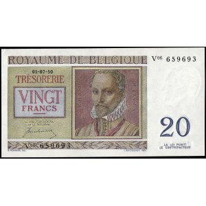 Belgium. 1950 20 Francs