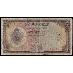 Libia. 1955 1/2 funta - czerwona seria - rzadkość