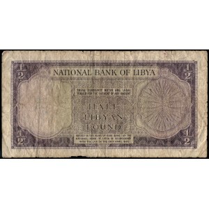 Libia. 1955 1/2 funta - czerwona seria - rzadkość