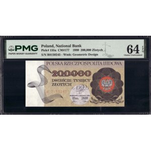 Polen. 1989 200000 Zlotych Vorsilbe R