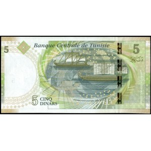 Tunisia. 2013 5 Dinars