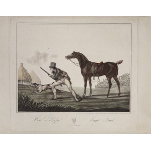 Horace VERNET (1789-1863), Scena z polowania (tyt.oryg. „Piece de Chasse i Jagd- Stuck”), ok. 1820