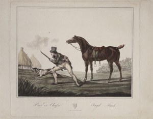 Horace VERNET (1789-1863), Scena z polowania (tyt.oryg. „Piece de Chasse i Jagd- Stuck”), ok. 1820