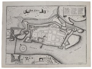 Mateusz MERIAN (1593-1650), Plan Kostrzynia nad Odrą, 1652