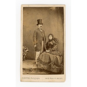 [January Uprising and emigration] Portrait of a couple, photo by Rosenthal (136)