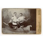 Lomza, photo by J. Gorczynski - Men in a boat. Cabinet (282)