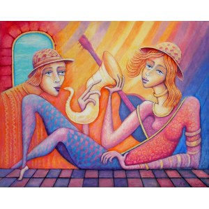 Bohdan Wincenty ŁOBODA (ur. 1952), Jazz - duet w słońcu, 2022