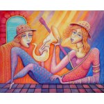 Bohdan Wincenty ŁOBODA (ur. 1952), Jazz - duet w słońcu, 2022