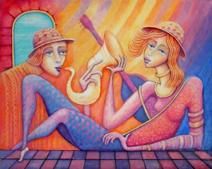 Bohdan Wincenty ŁOBODA (ur. 1952), Jazz - duet w słońcu, 2022
