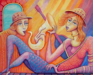 Bohdan Wincenty ŁOBODA (ur. 1952), Jazz - duet w słońcu, 2022