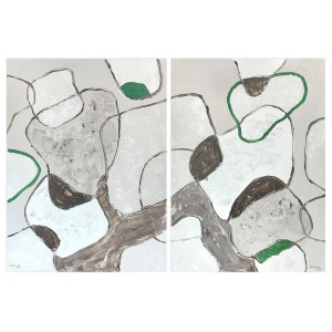Anna STĘPIEŃ (b. 1982), Anatomy of a Landscape, diptych, 2025