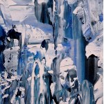 Iwona GABRYŚ (née en 1988), Composition en bleu marine et blanc n° 193, 2025