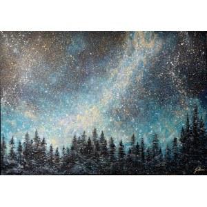 Jolanta STEFANISZYN /JOLUMI/ (b. 1996), Forest night, 2026