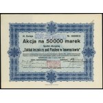 Poland, action for 50,000 marks, 5.03.1923, Inowrocław