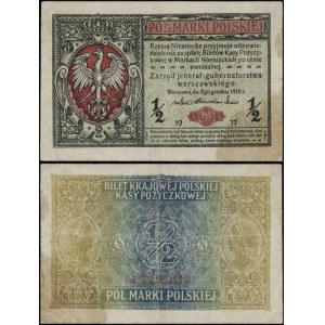 Polen, 1/2 polnische Marke, 9.12.1916, allgemein, A