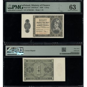 Polska, 1 złoty, 1.10.1938, IJ