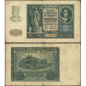Polonia, 50 zloty, 1.03.1940, D