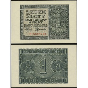 Polska, 1 złoty, 1.08.1941, BC