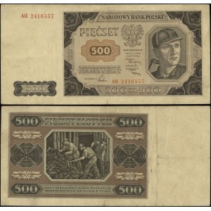 Poland, 500 zlotych, 1.07.1948, AM