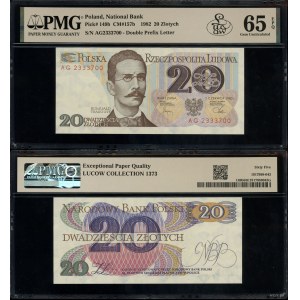 Polska, 20 złotych, 1.06.1982, AG