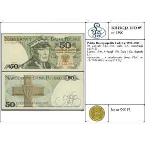 Poland, 50 zloty, 1.12.1988, KA