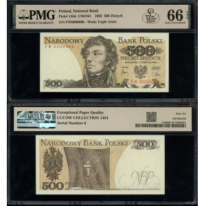 Poland, 500 zlotych, 1.06.1982, FW - NUMBER 6 !