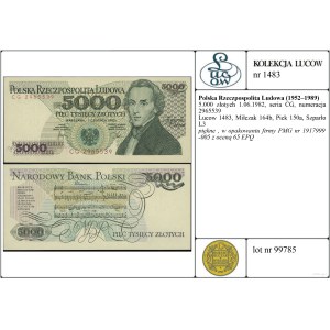 Poland, 5,000 zloty, 1.06.1982, CG