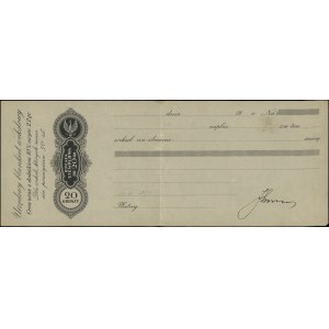 Poland, set of 6 bills of exchange with various stamp duties (blanco), 20th century.